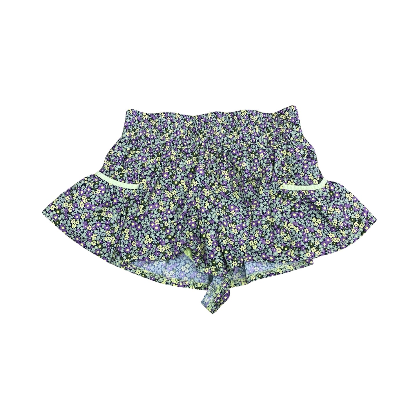 Athletic Shorts By Free People In Floral Print, Size:M