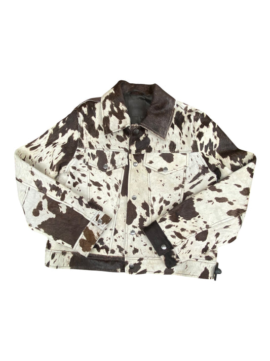 Jacket Leather By Mng In Animal Print, Size:S