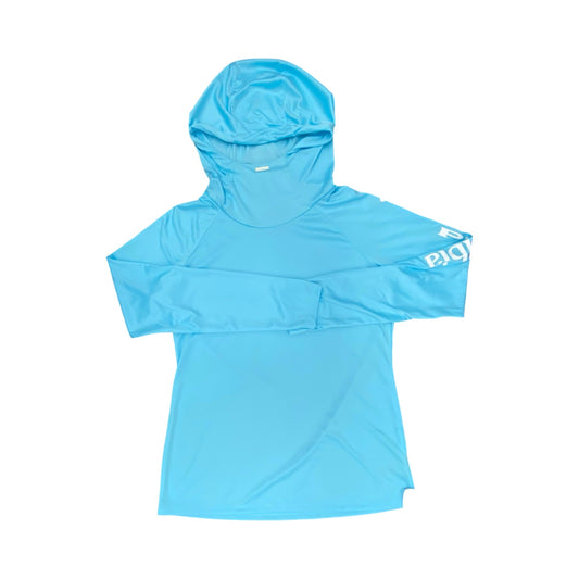 Athletic Top Ls Hoodie By Columbia In Blue, Size:M