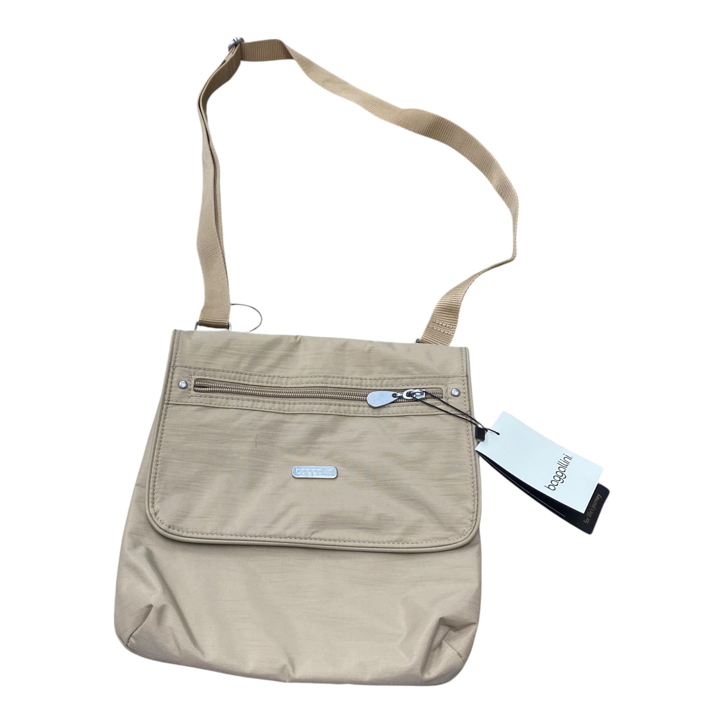 Handbag By Baggallini In Tan, Size:Medium