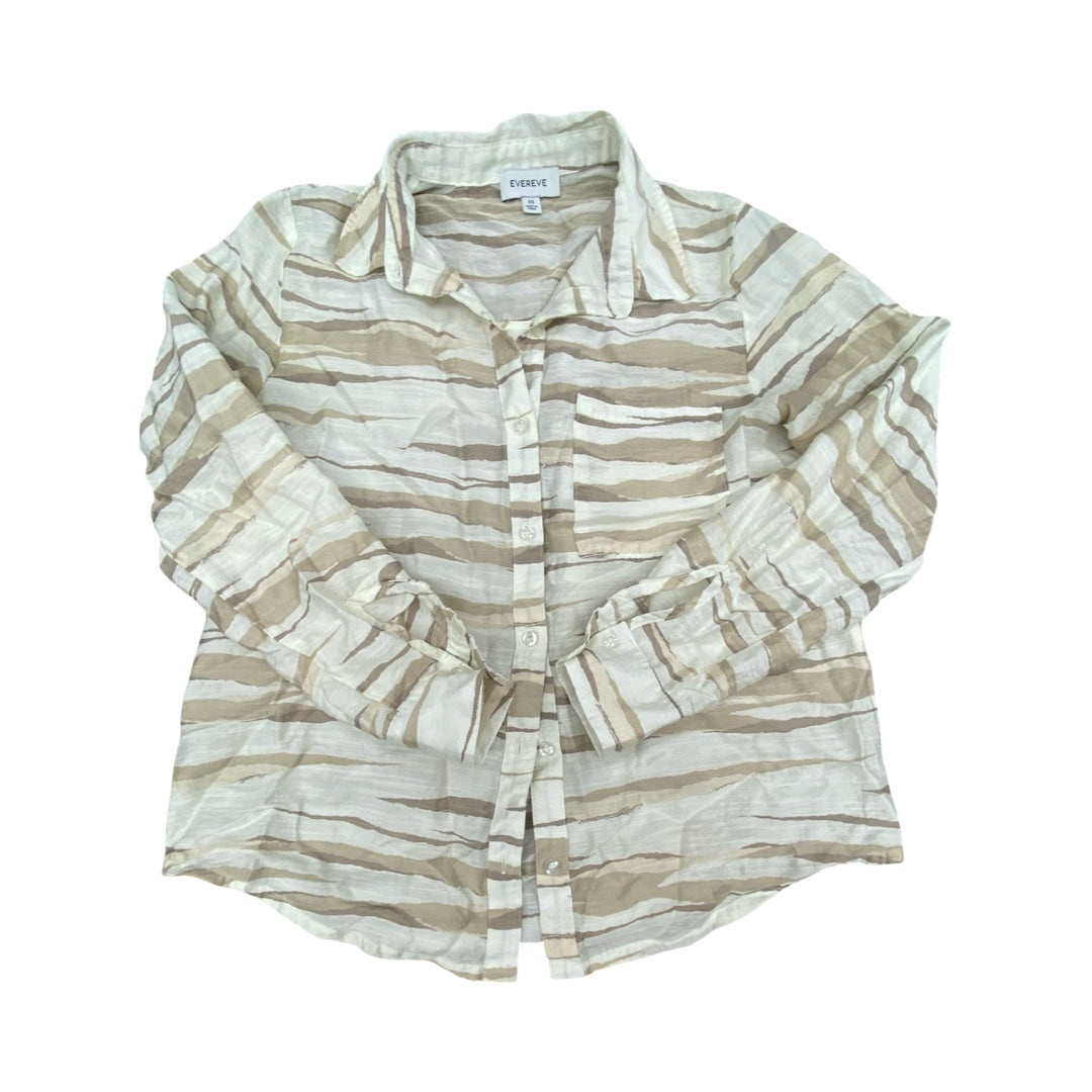 Top Ls By Evereve In Striped Pattern, Size:Xs