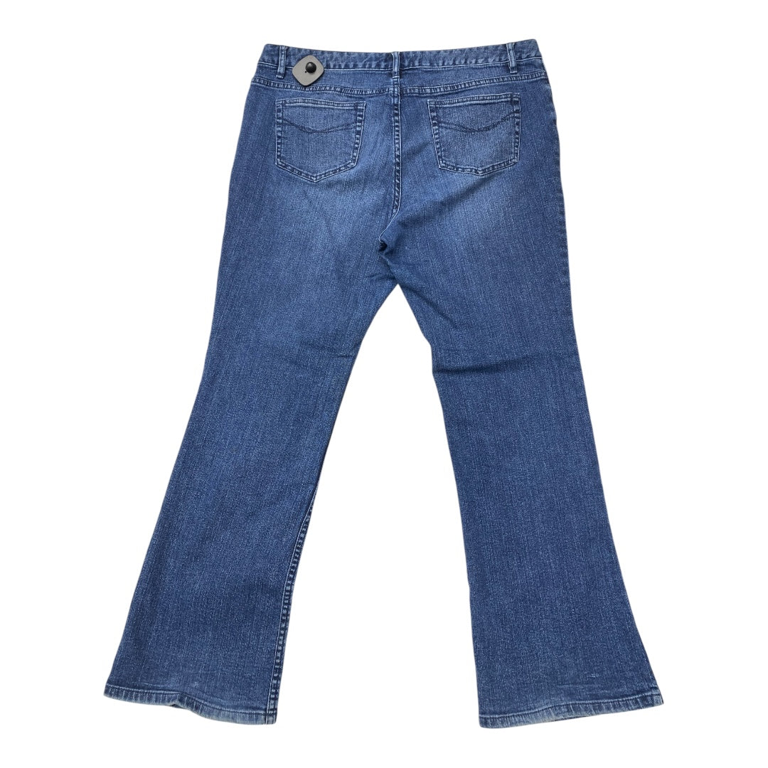 Jeans Boot Cut By J. Jill In Blue Denim, Size:16