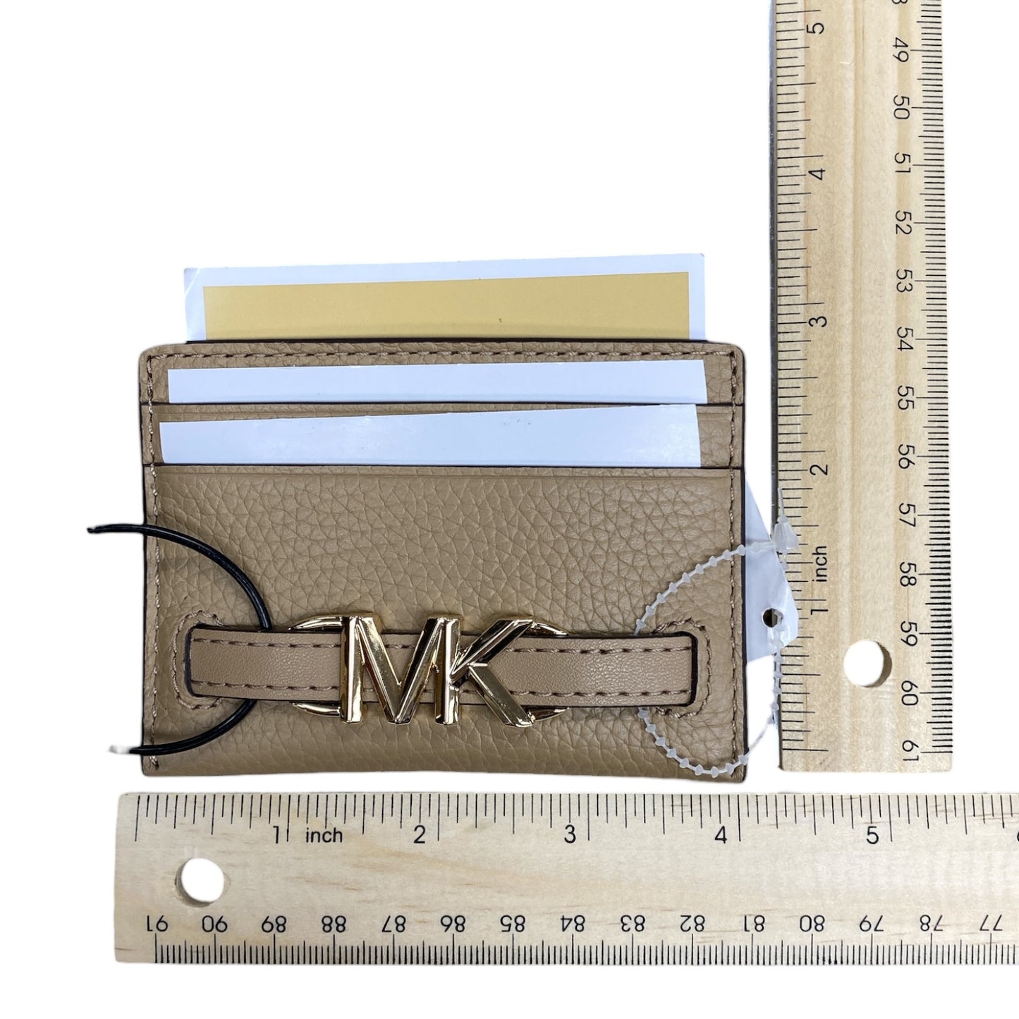 Id/Card Holder Designer By Michael Kors In Beige