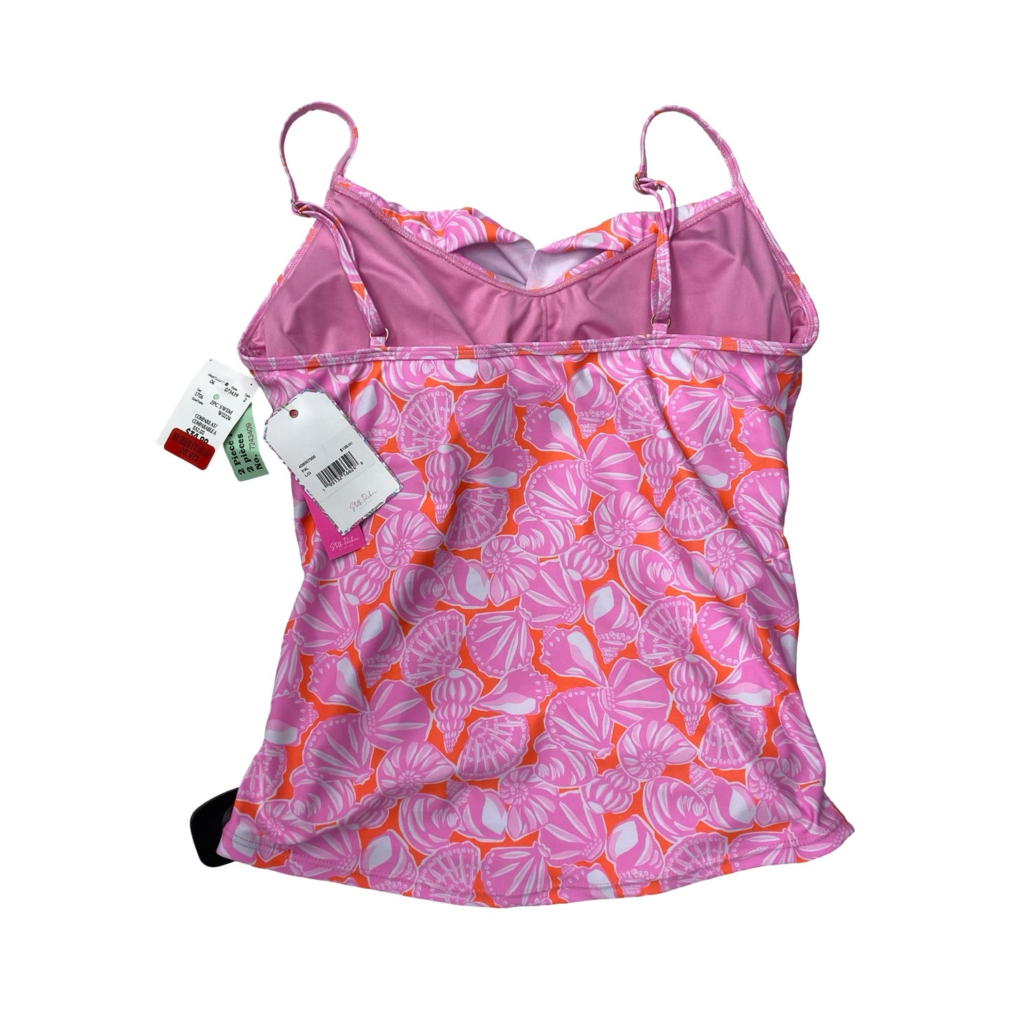 Swimsuit 2Pc By Stella Parker In Orange & Pink, Size:L
