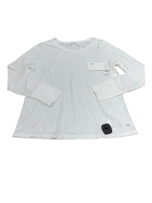 Athletic Top Ls Crewneck By Gapfit In White, Size:Xl
