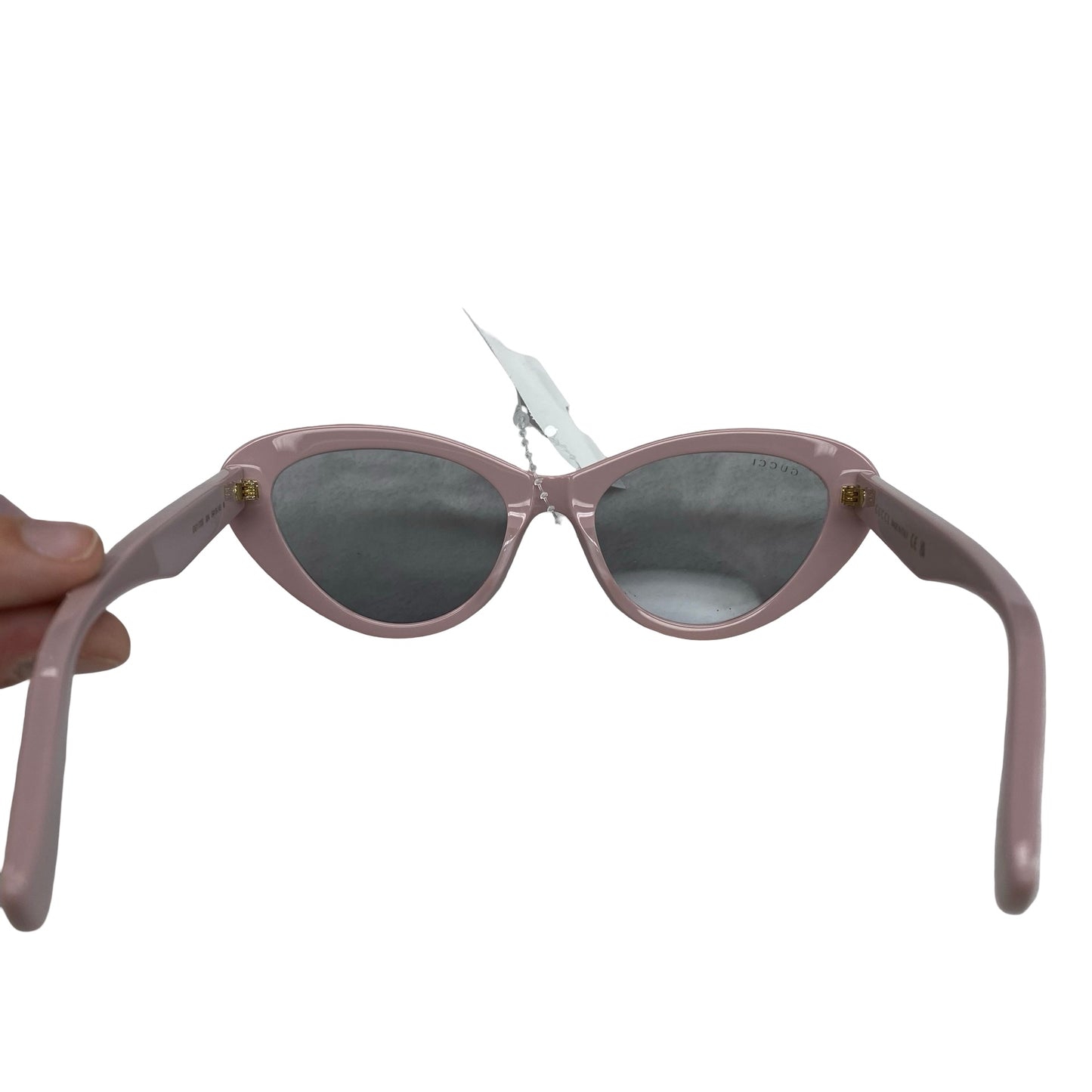 Sunglasses Luxury Designer By Gucci In Pink, Size: