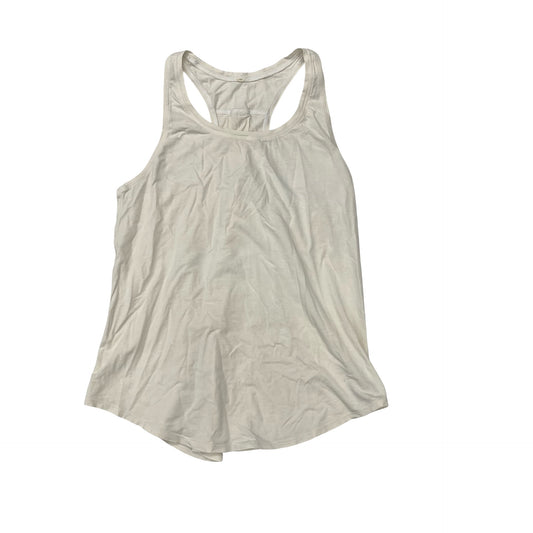 Athletic Tank Top By Lululemon In Cream, Size:S
