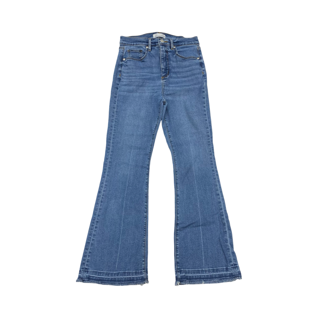 Jeans Flared By Loft In Blue Denim, Size:4