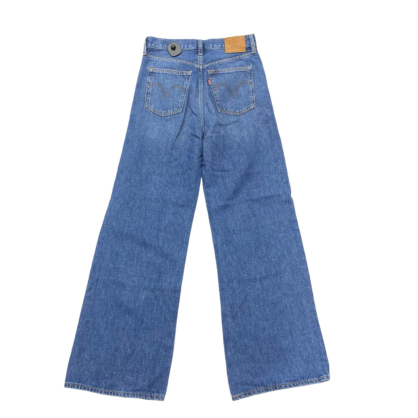 Jeans Wide Leg By Levis In Blue Denim, Size:6