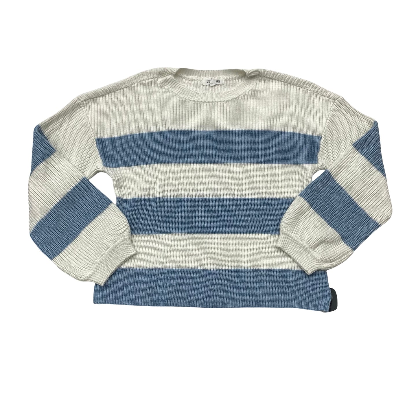 Sweater By Steve Madden In Blue & White