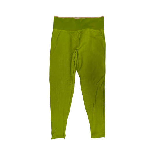 Athletic Leggings By Outdoor Voices In Green & Pink, Size:Xl