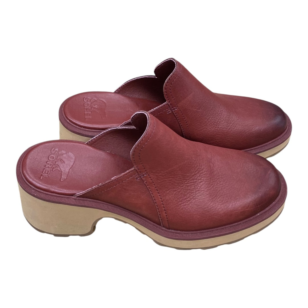 Shoes Designer By Sorel In Maroon, Size:10