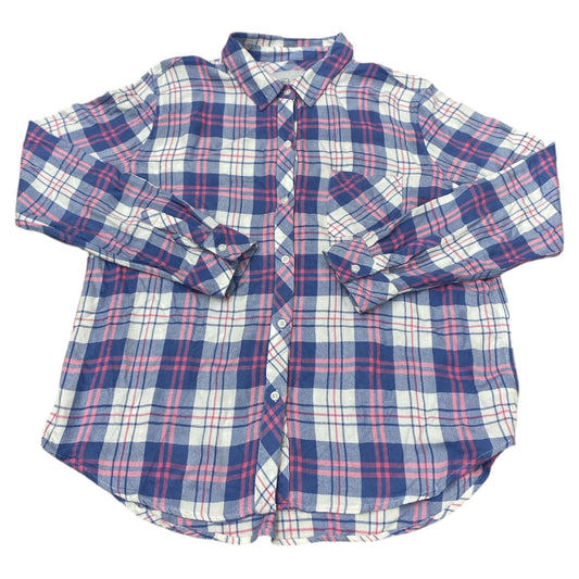Top Ls By Rails In Plaid Pattern, Size:L