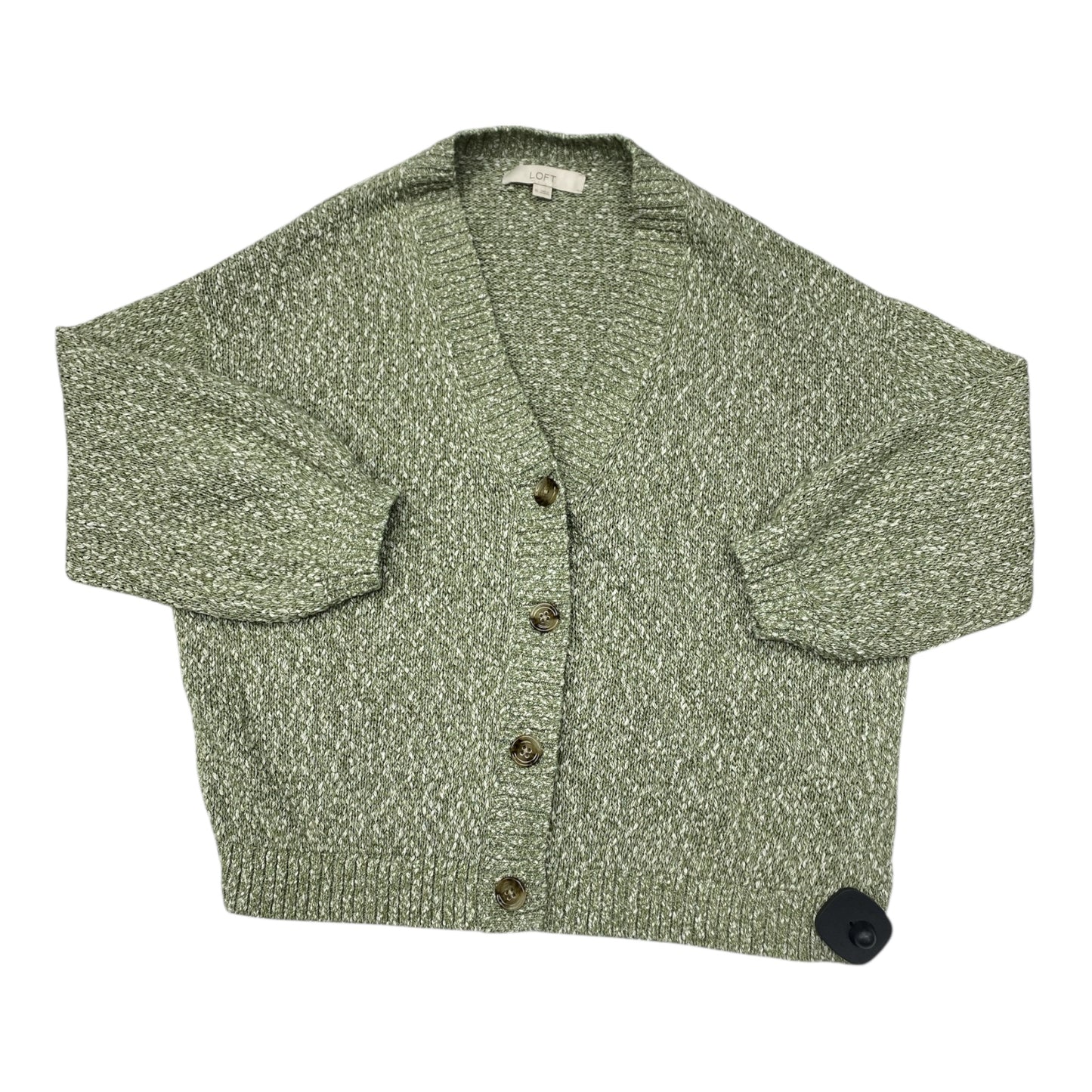 Sweater Cardigan By Loft In Green, Size:Xl