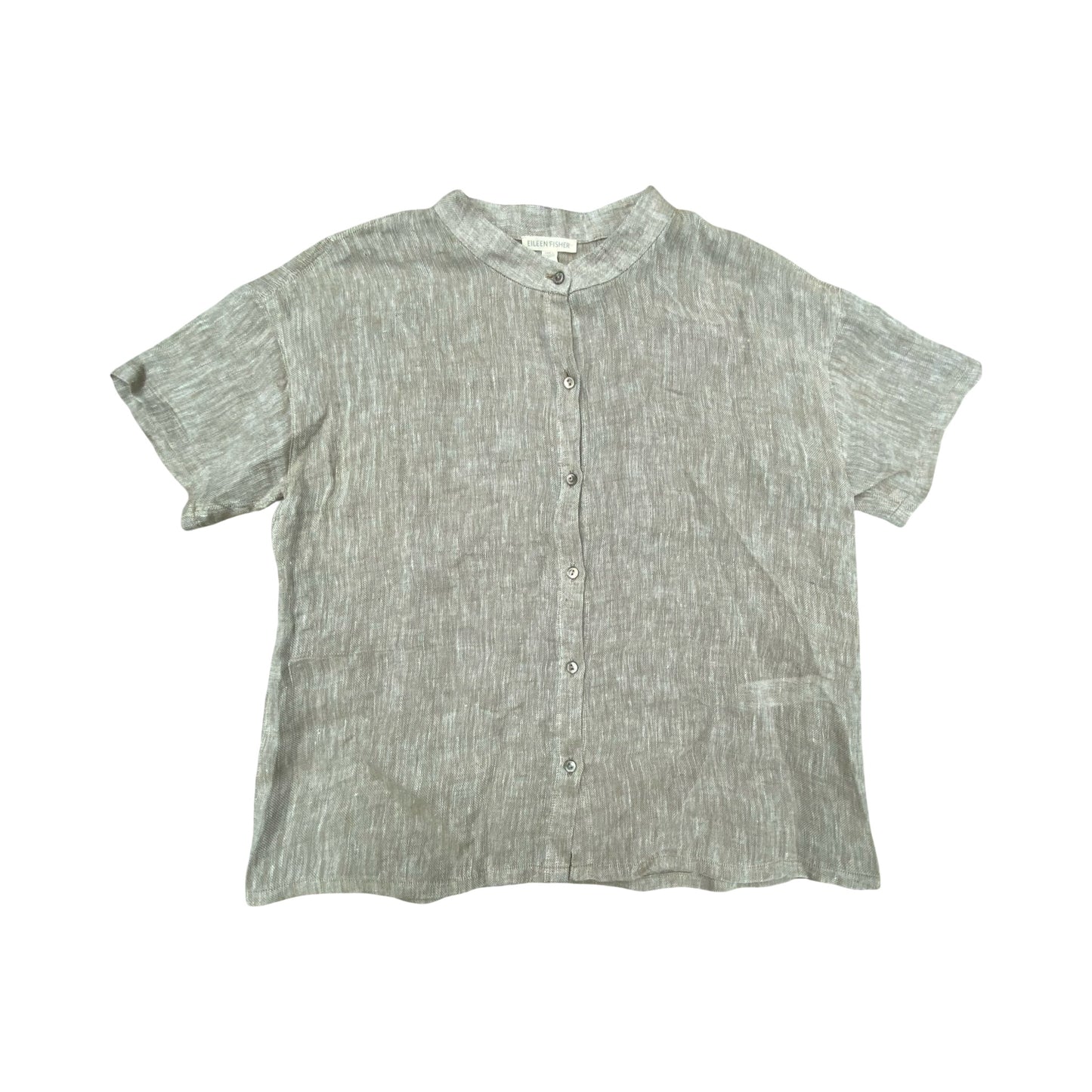 Top Ss Designer By Eileen Fisher In Beige, Size:Xxs