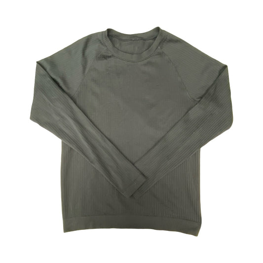 Athletic Top Ls Crewneck By Lululemon In Black, Size:L