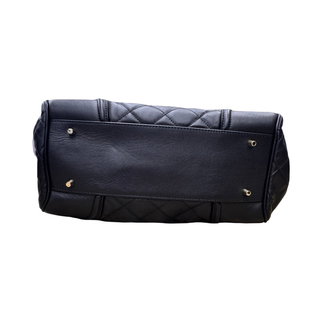 Handbag Luxury Designer By Burberry In Black, Size:Medium 14”Lx7.5”Hx6.5”W)