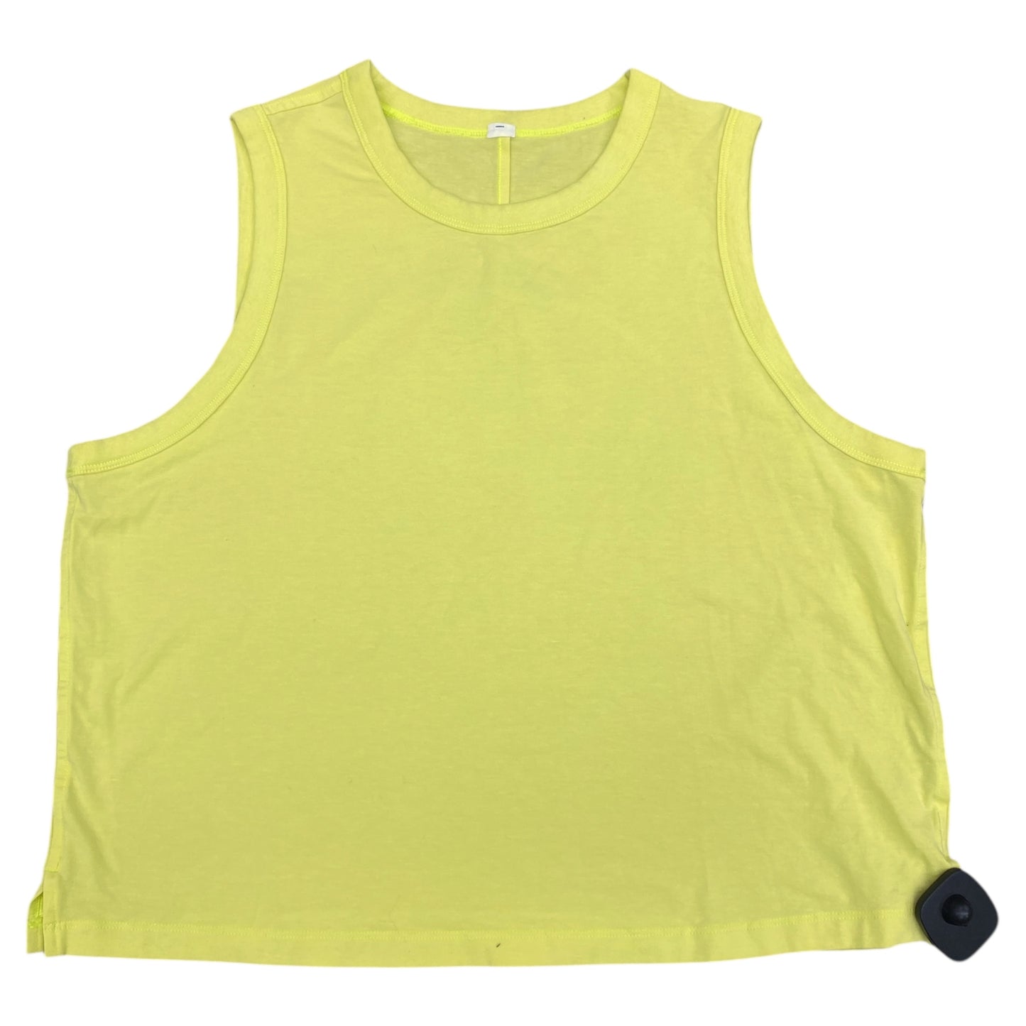 Athletic Tank Top By Lululemon In Yellow, Size:L