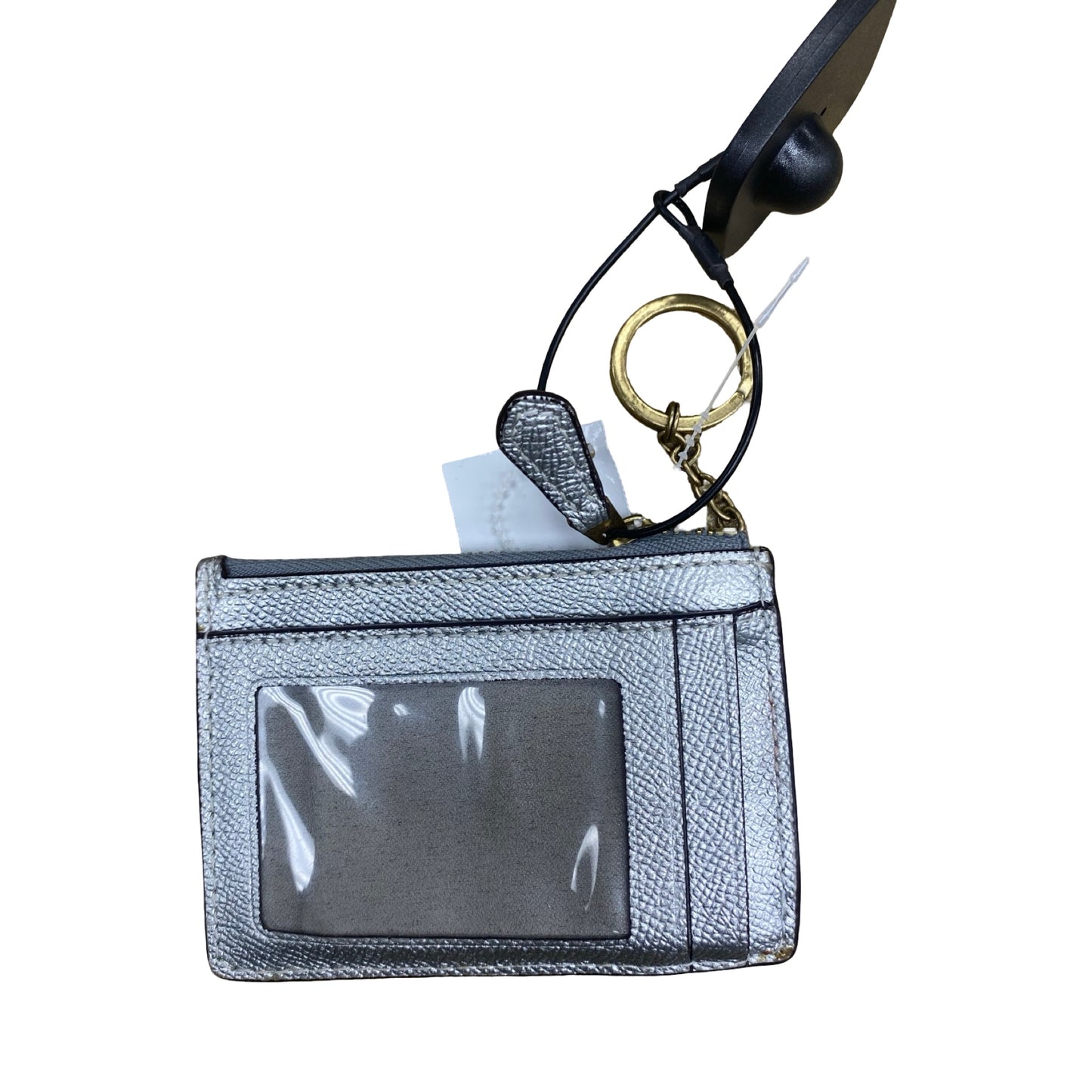 Id/Card Holder Designer By Coach In Silver
