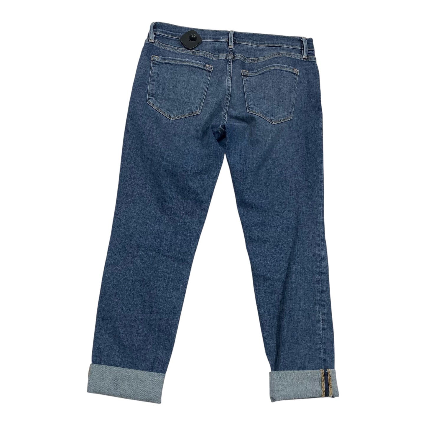 Jeans Cropped By Frame In Blue Denim, Size:2