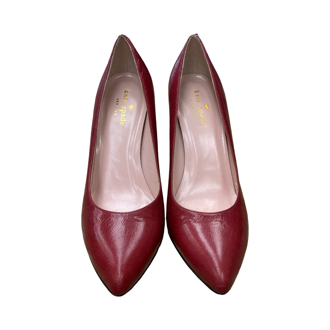 Shoes Designer By Kate Spade In Pink & Red, Size:6.5