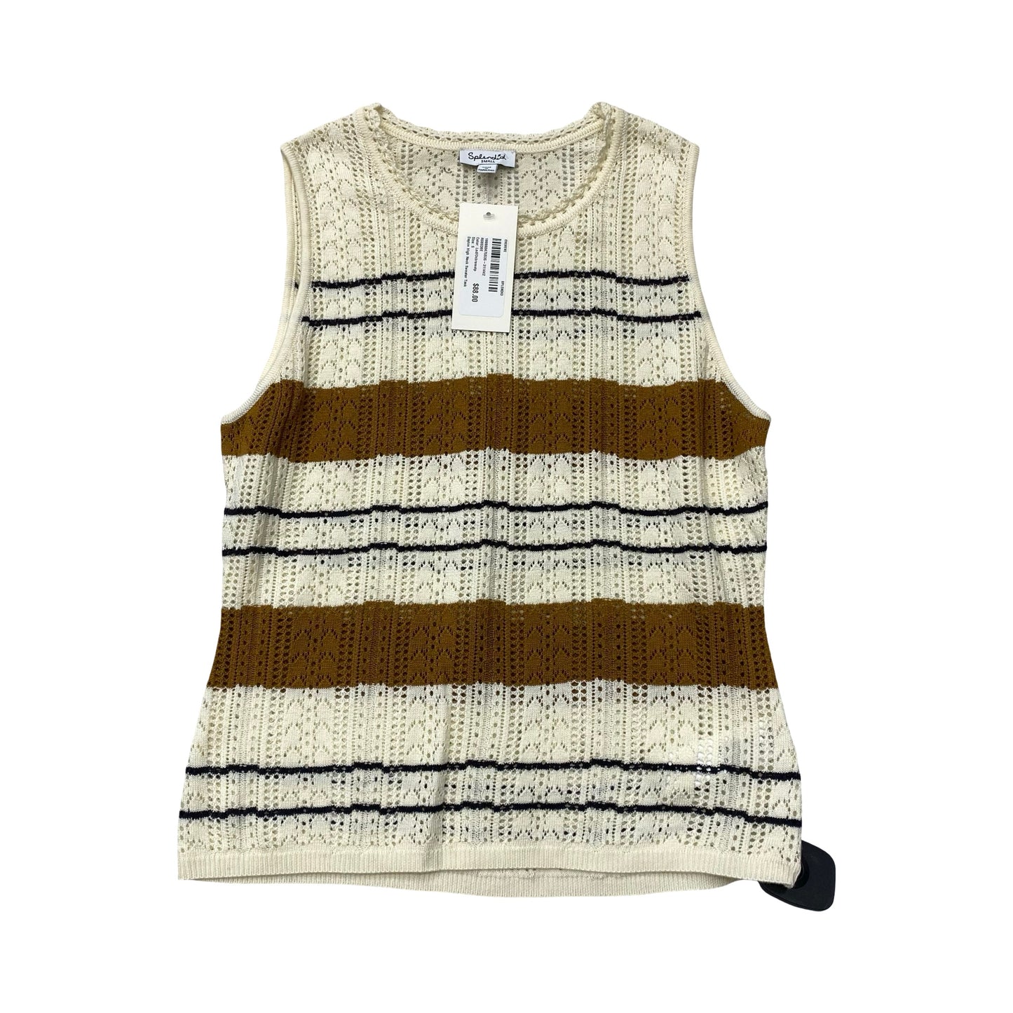 Top Sleeveless By Splendid In Tan, Size:S