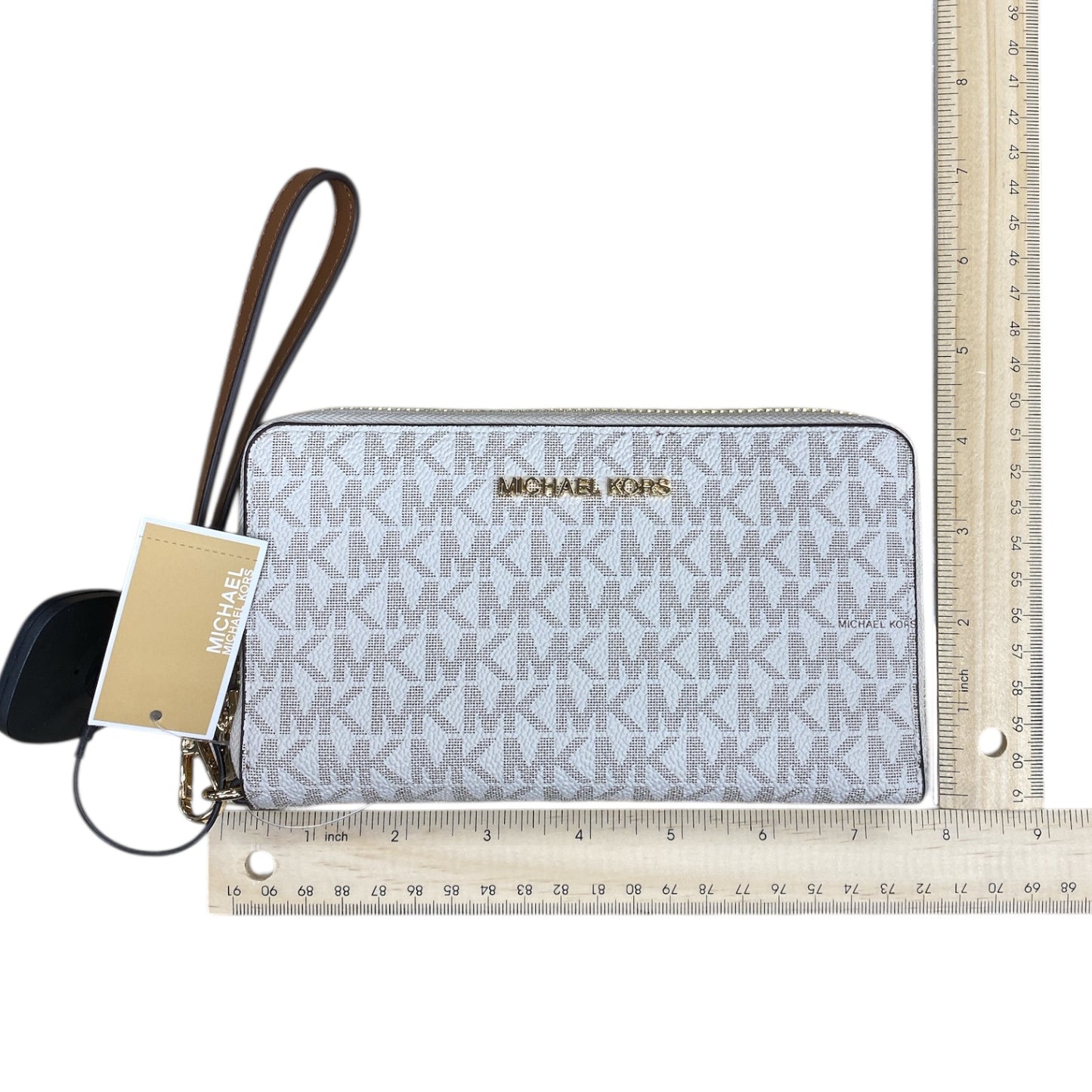 Wallet Designer By Michael Kors In White, Size:Medium
