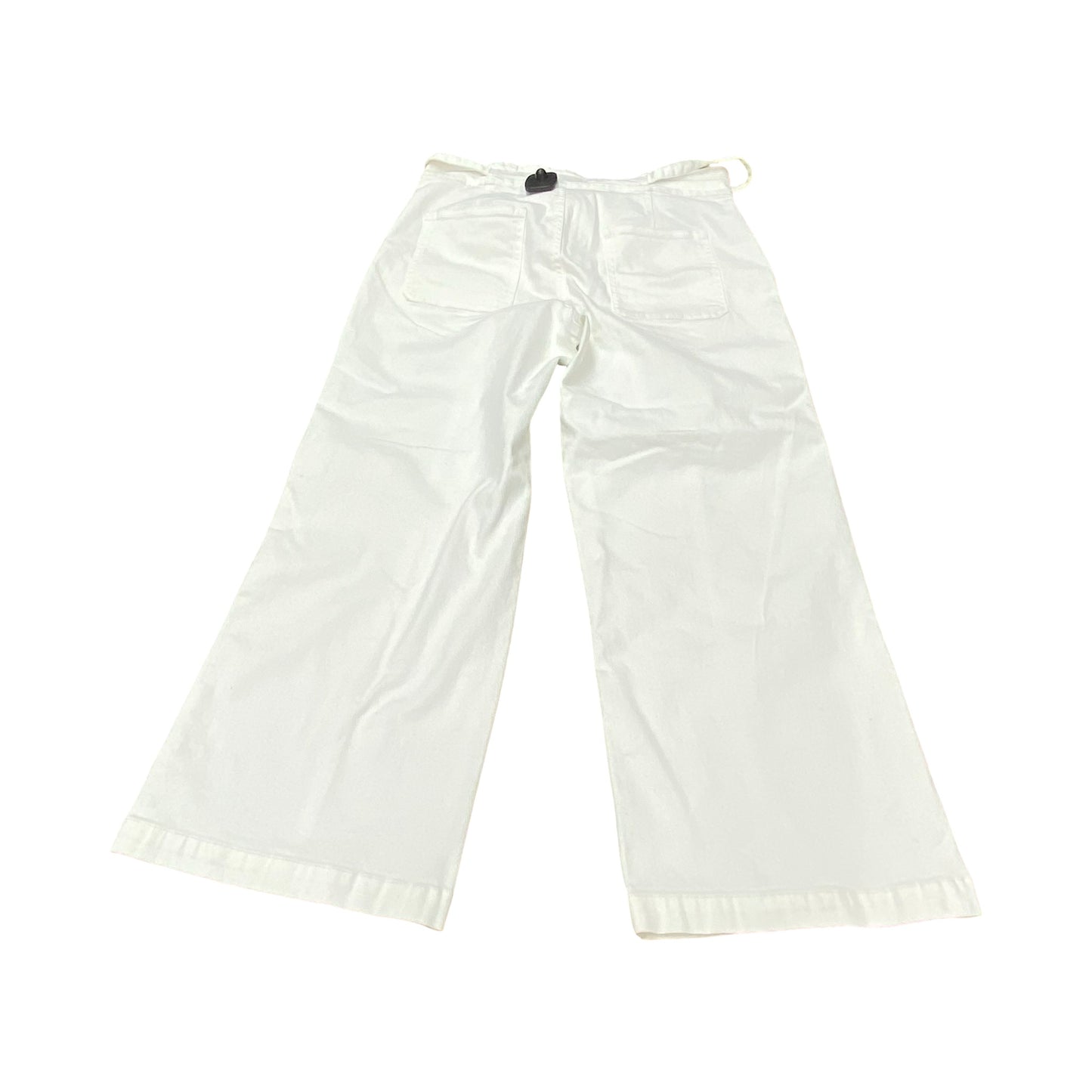 Jeans Wide Leg By Hudson In White Denim, Size:12
