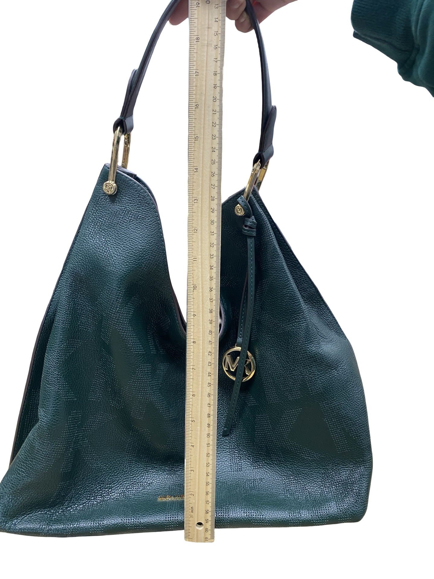 Handbag Designer By Michael Kors In Green, Size:Large
