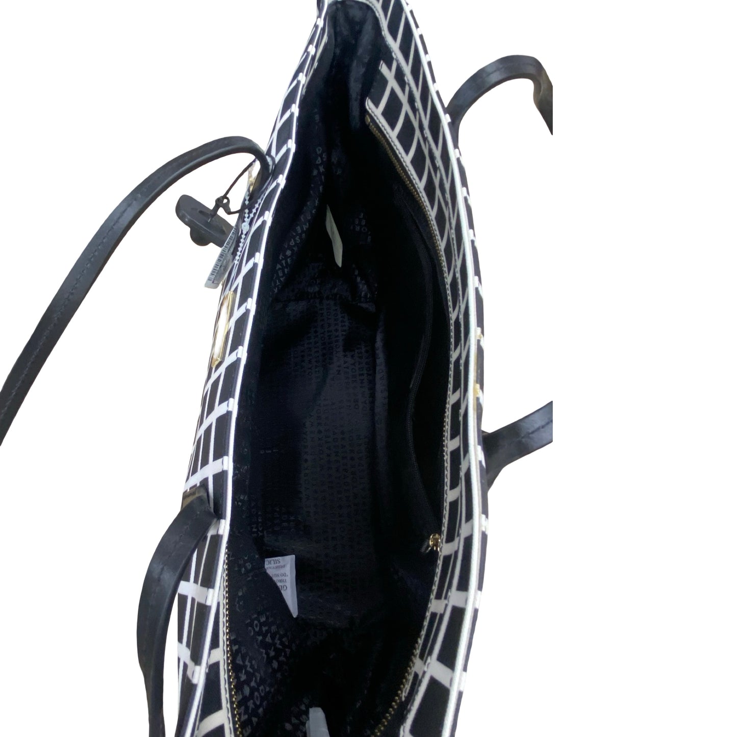 Handbag Designer By Kate Spade In Black & White, Size:Large
