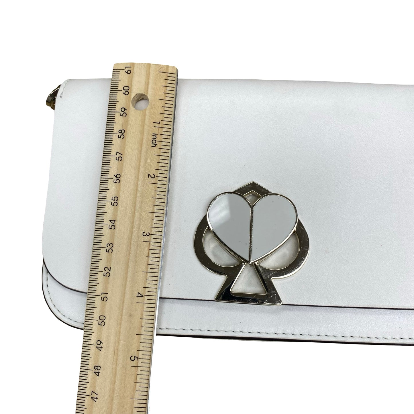 Handbag Designer By Kate Spade In White, Size:Small