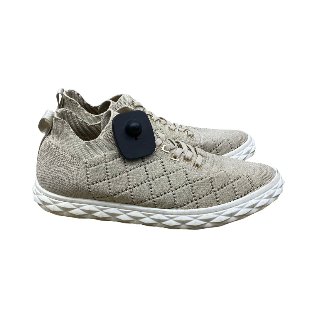 Shoes Sneakers By Vaneli In Gold, Size:8