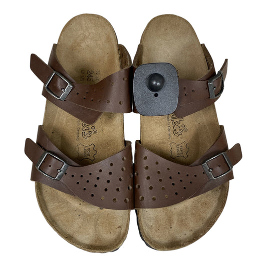 Sandals Designer By Birkenstock In Brown, Size:7