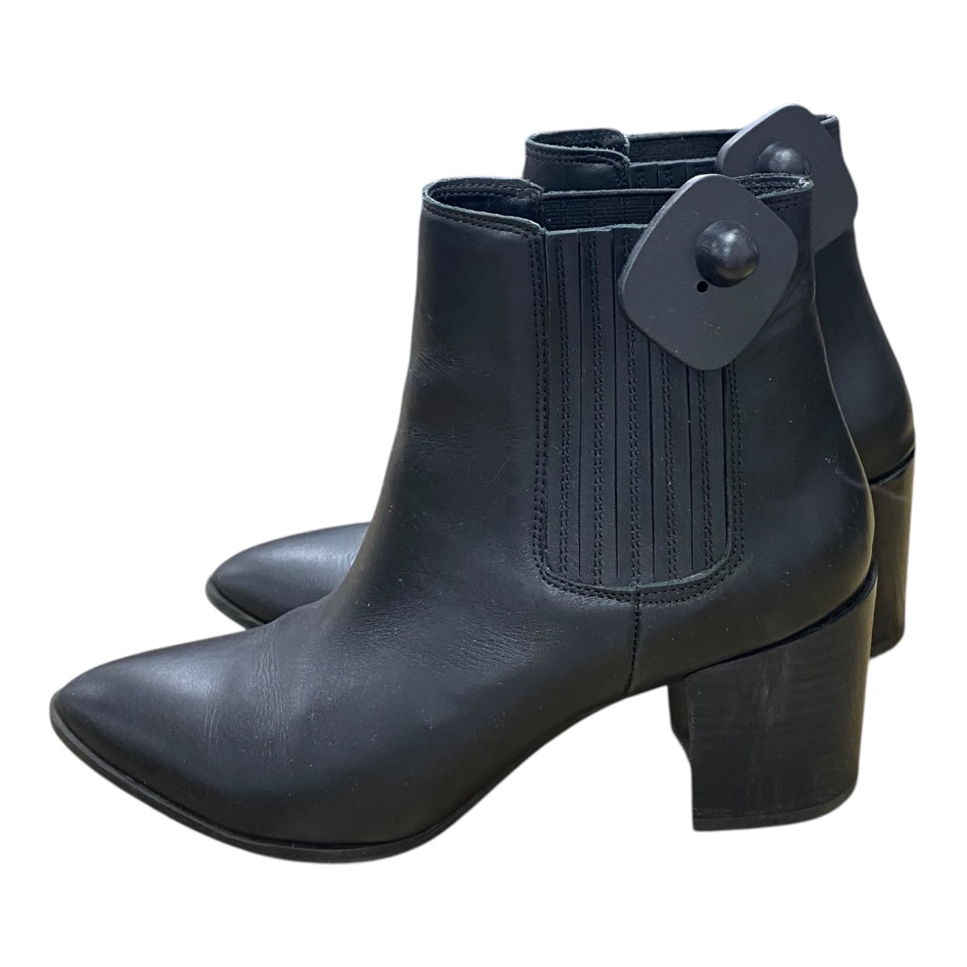 Boots Ankle Heels By Steve Madden In Black, Size:9