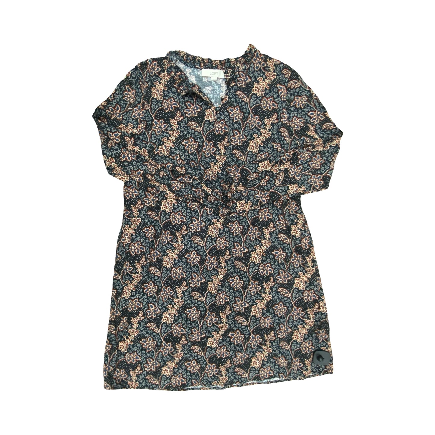 Dress Casual Midi By Loft In Multi, Size:M