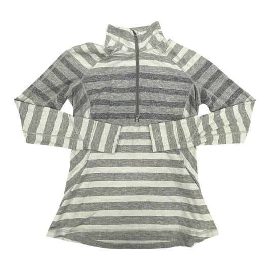 Athletic Top Ls Collar By Lululemon In Grey, Size:10