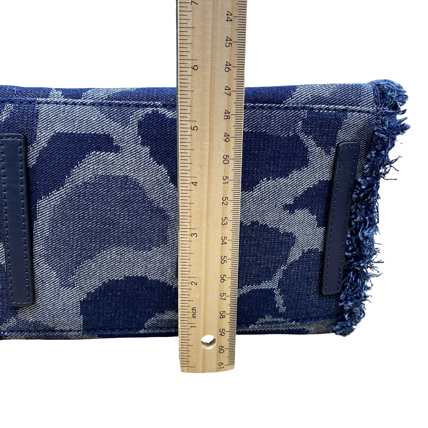 Handbag Designer By Kate Spade In Blue Denim, Size:Medium