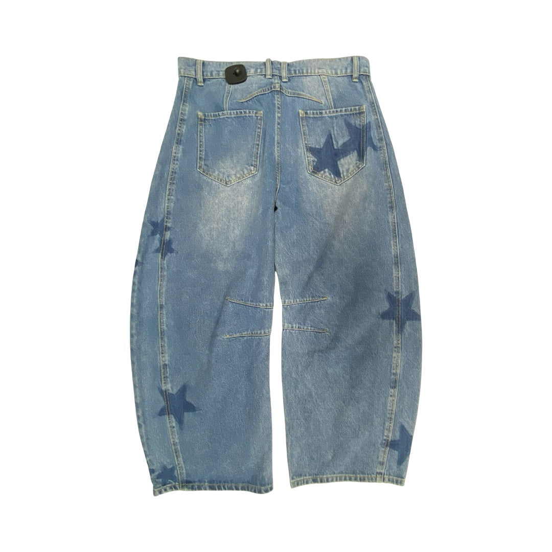 Jeans Wide Leg By Ee Some In Blue Denim, Size:M