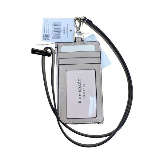 Id/Card Holder Designer By Kate Spade In Beige