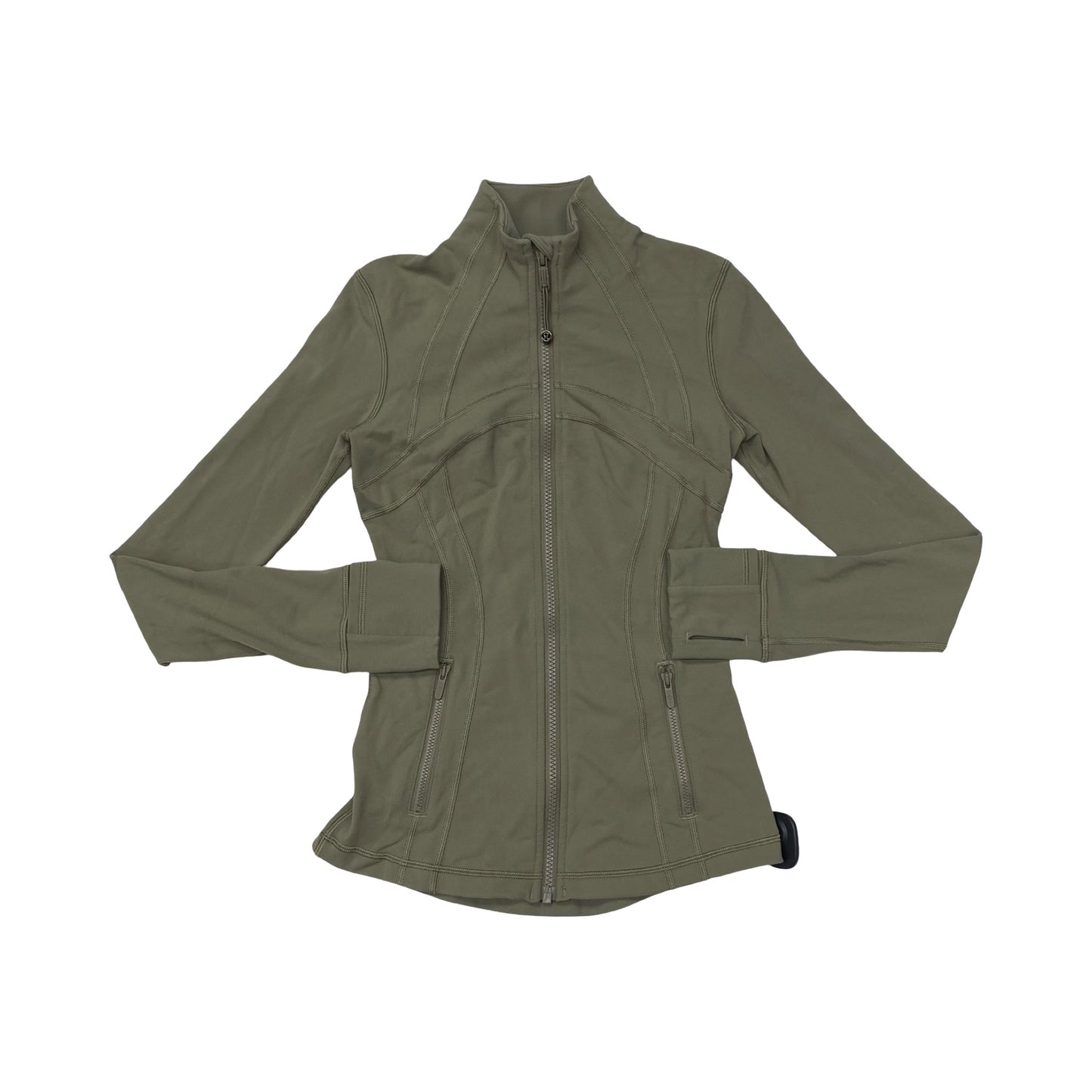 Athletic Jacket By Lululemon In Green, Size:2