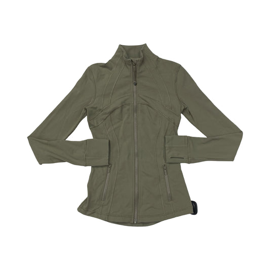 Athletic Jacket By Lululemon In Green, Size:2