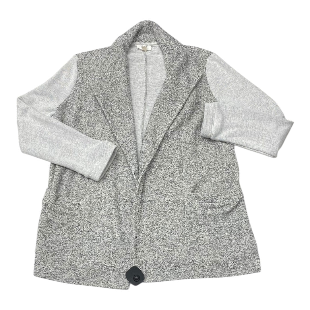 Sweater Cardigan By Loft In Grey, Size:M