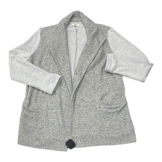 Sweater Cardigan By Loft In Grey, Size:M