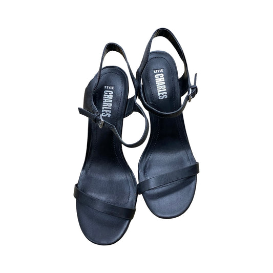 Sandals Heels Stiletto By Cmc In Black, Size:7