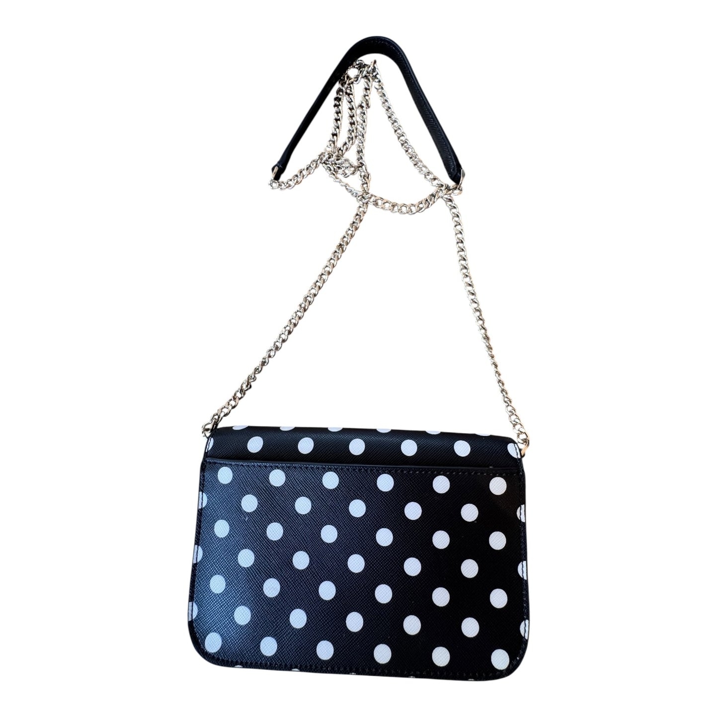 Handbag Designer By Kate Spade In Polkadot Pattern, Size:Small