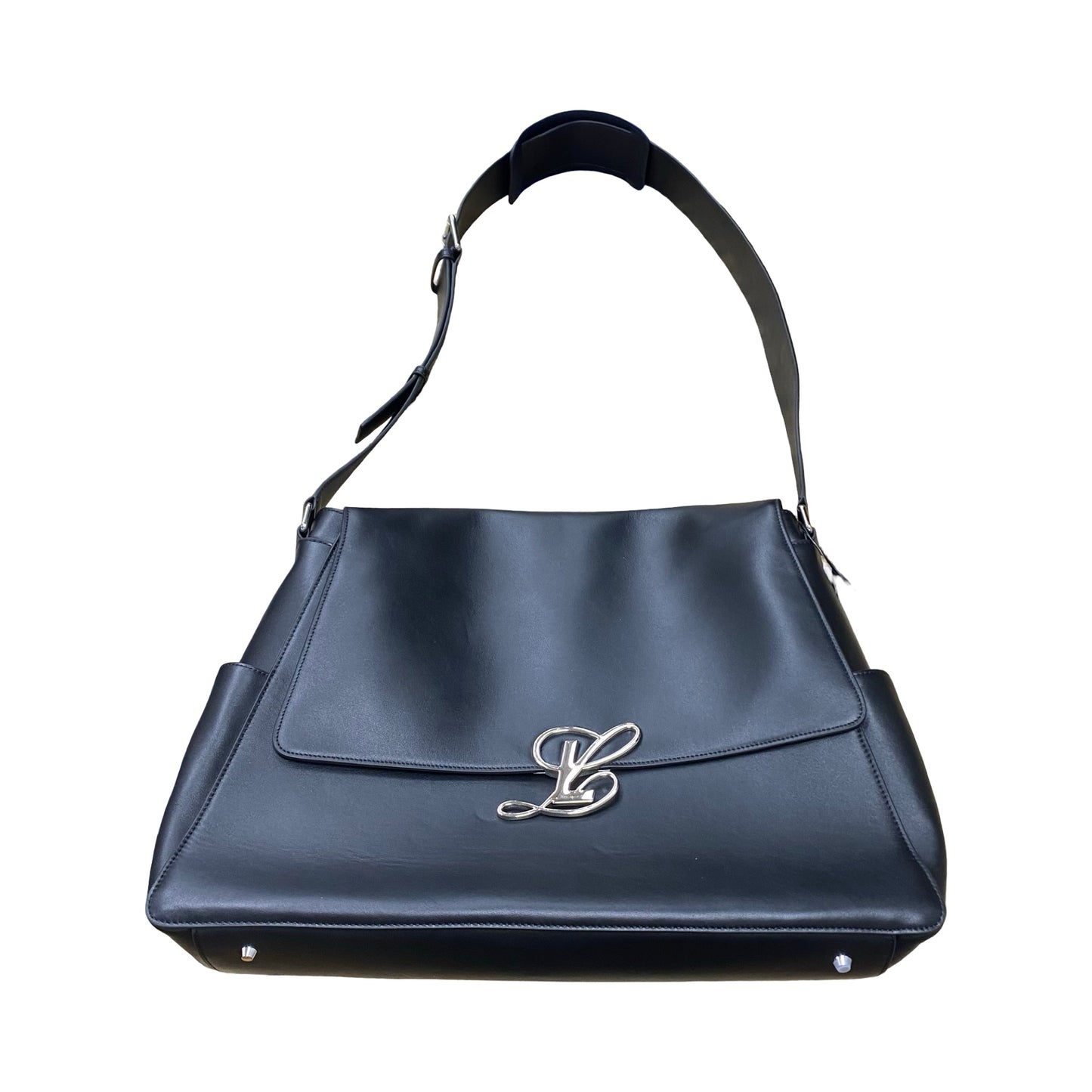 Handbag Designer By Luar In Black, Size:Large