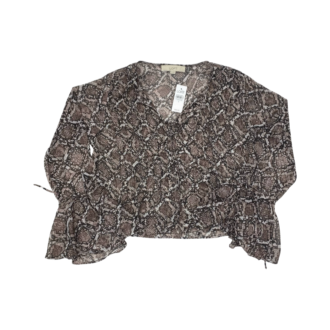 Top Ls By Loft In Animal Print, Size:M