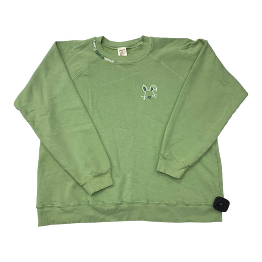 Sweatshirt Crewneck By Cmc In Green, Size:L