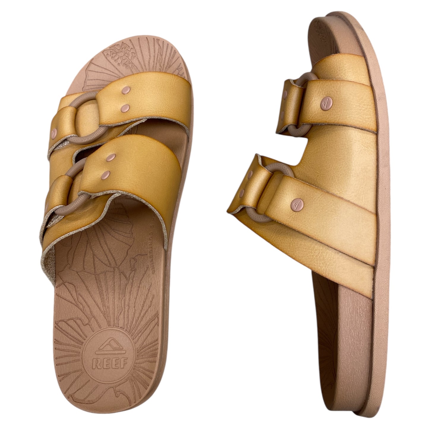 Sandals Flats By Reef In Brown, Size:8
