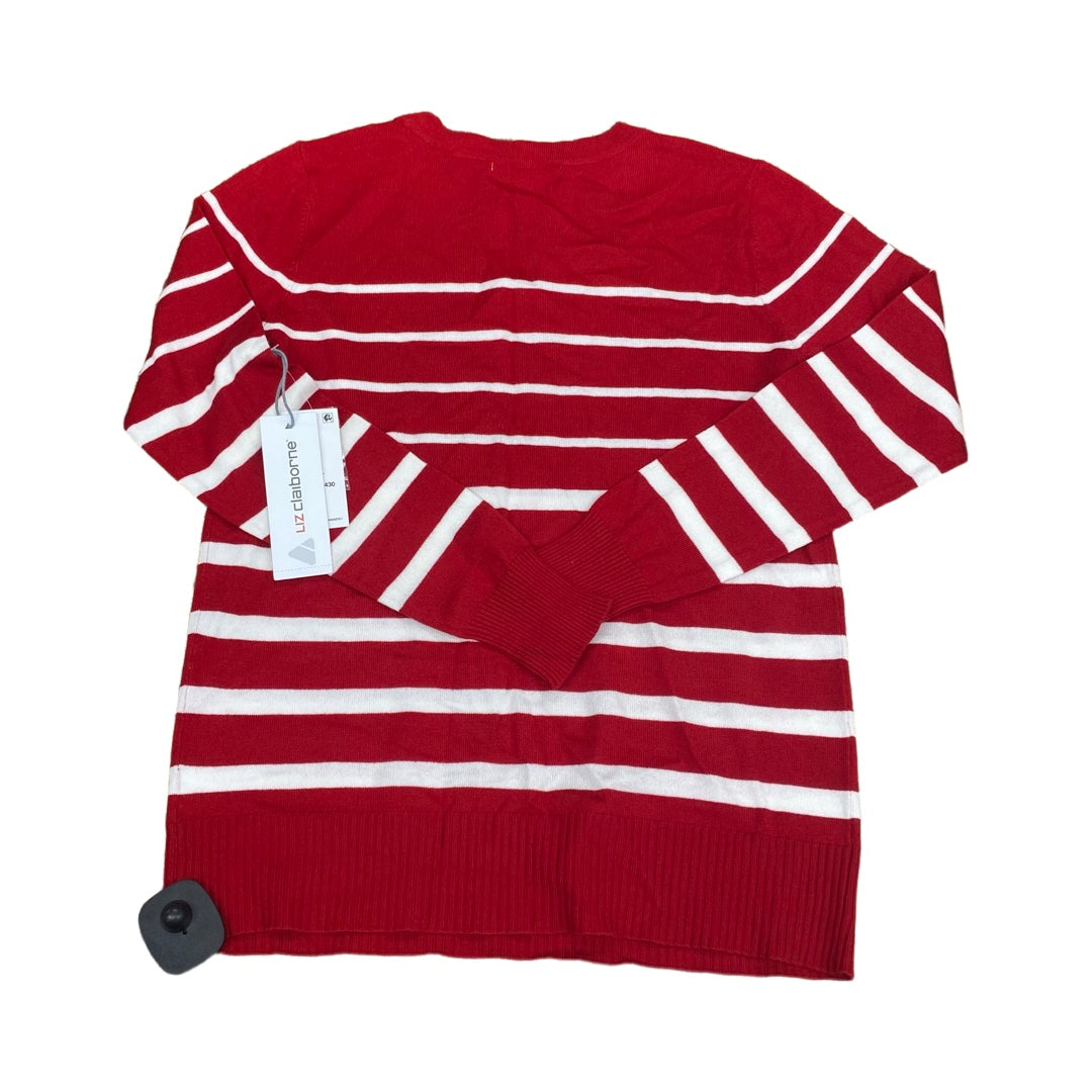 Sweater By Liz Claiborne In Striped Pattern, Size:Xs